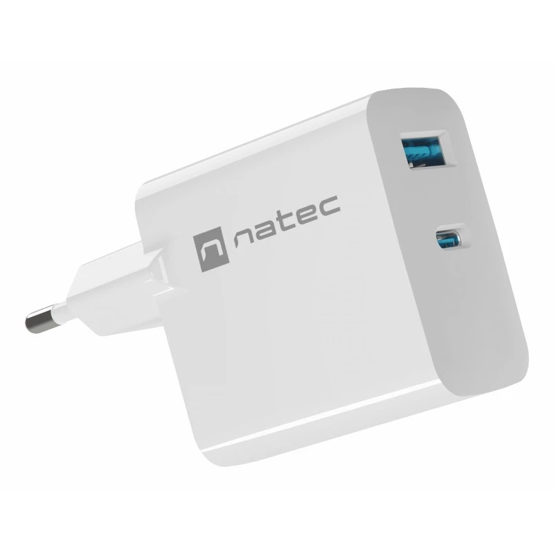 NATEC NUC-2144 Ładowarka do urządzeń mobilnych Uniwersalna Biała AC Szybkie ładowanie Wewnętrzna
