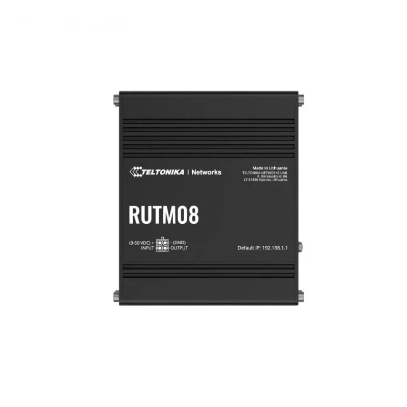 Teltonika RUTM08 router przewodowy Gigabit Ethernet Czarny