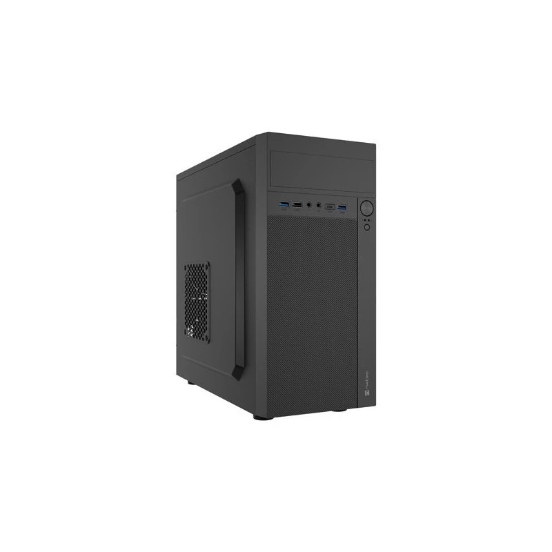 Obudowa PC NATEC Helix Mini Tower Czarna — microATX/Mini-ITX, 3x3.5 cala + 5x2.5 cala, karta graficzna 33 cm, porty USB-C/USB-A