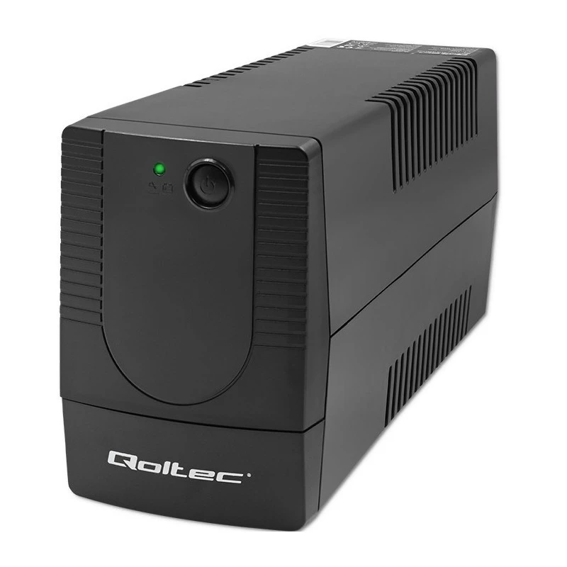 Qoltec 53772 zasilacz awaryjny (UPS) Line-Interactive 0.65 kVA 360 W 1 gniazdo AC