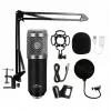 Mikrofon PC MEDIA-TECH MT397S — przewodowy, wejście XLR, 20–20000 Hz, 150 Ω, -32 dB, kabel 2,4 m, podstawka biurkowa, czarny
