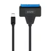 SAVIO SATA na USB-C kabel interfejsu AK-69, SATA żeński na USB-C męski, USB 3.2 Gen 1 (5 Gbit/s), 0,25 m, czarny