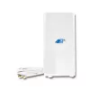 Antena dookólna QOLTEC 57013, 0,6–2,7 GHz, 30 dBi, polaryzacja pionowa, 50 Ω, biała obudowa ABS