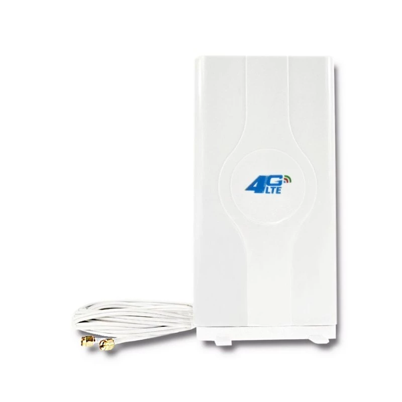 Antena dookólna QOLTEC 57013, 0,6–2,7 GHz, 30 dBi, polaryzacja pionowa, 50 Ω, biała obudowa ABS