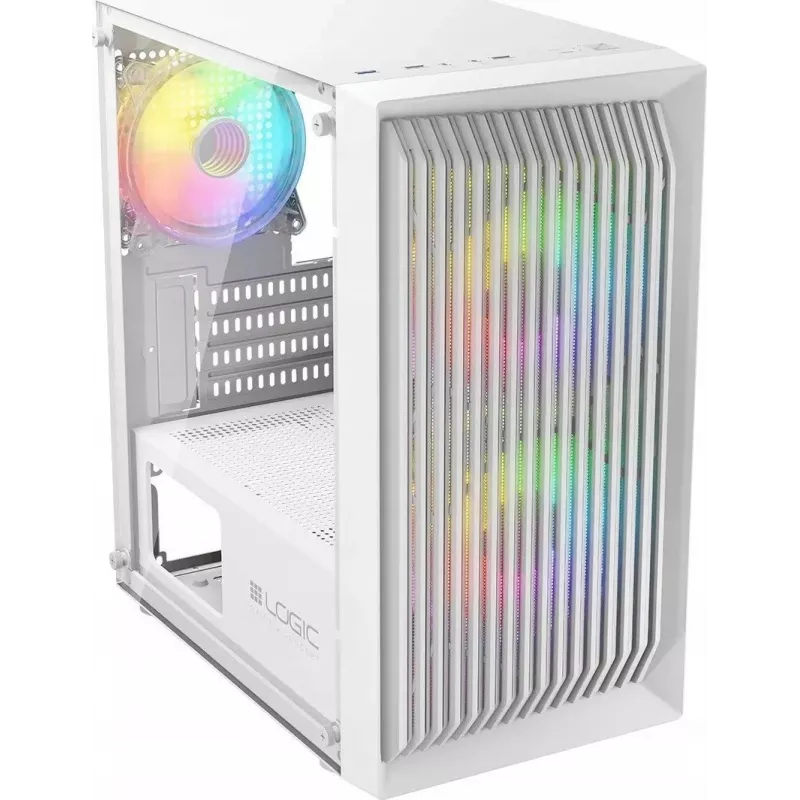 Obudowa LOGIC ATOS ARGB Mini USB 3.0 biała