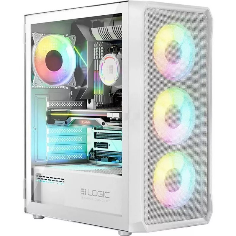 Obudowa Logic PORTOS ARGB MINIDI USB 3.0 Biała