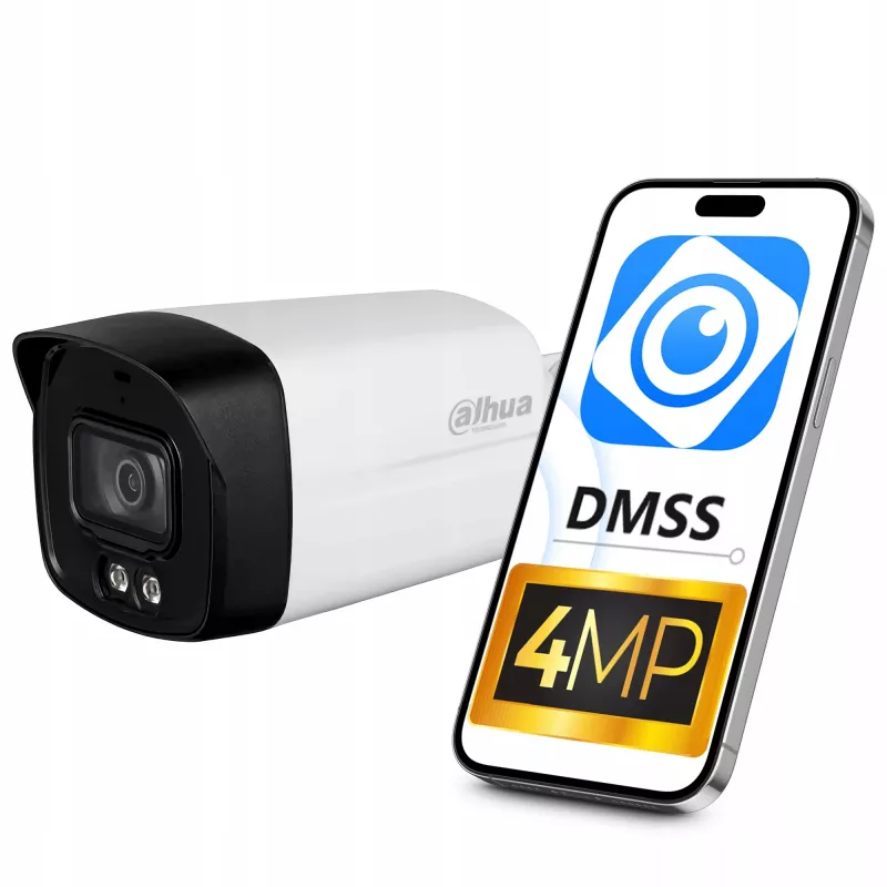 Dahua Technology 4MP Entry Smart Dual Light Fixed-focal Bullet sieciowy Camera