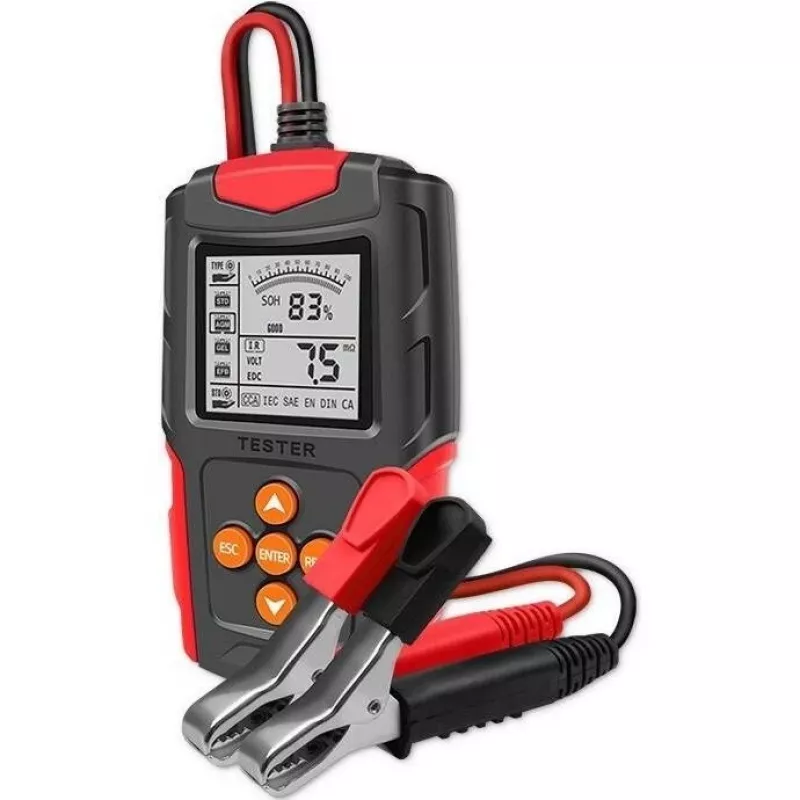 Qoltec 52484 Cyfrowy tester akumulatorów LCD | 12V | 24V | 3Ah-200Ah