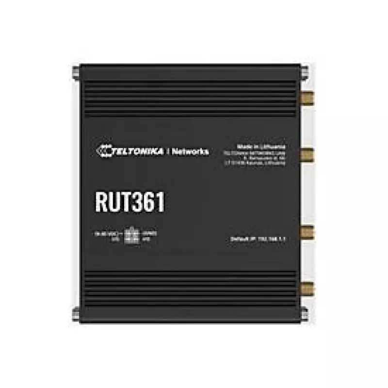Router przemysłowy 4G LTE Teltonika RUT361 Cat 6 LTE, WiFi 4, 2x RJ45 100 Mb/s, IP30