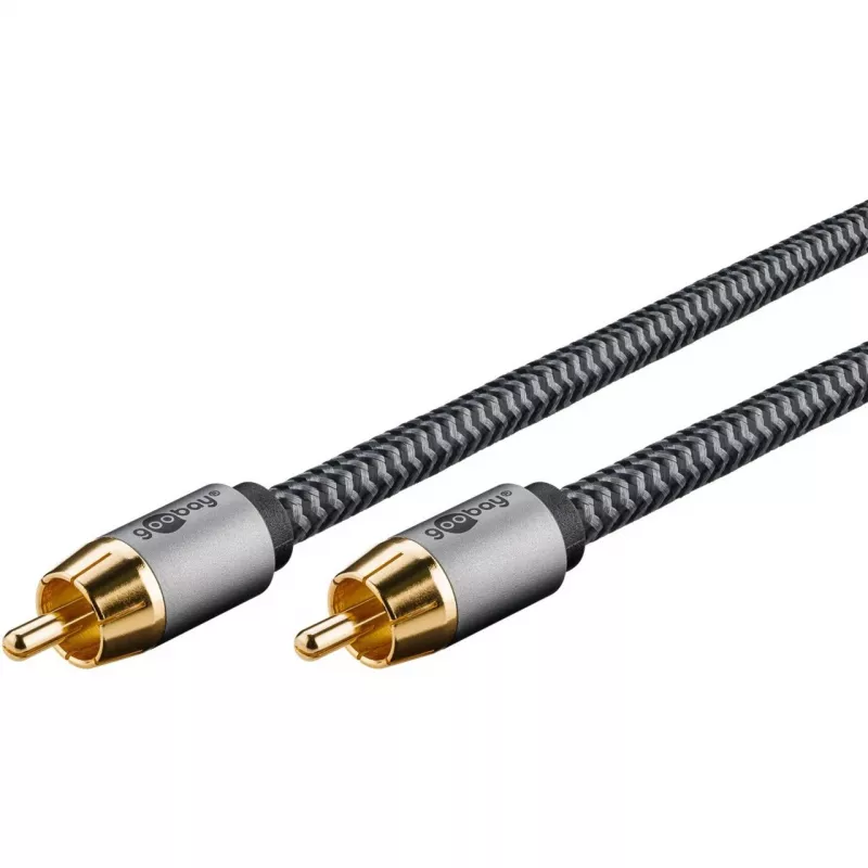Goobay 65296. Anschluss 1: RCA, Steckverbinder 1 Geschlecht: Männlich, Anschluss 2: RCA, Steckverbinder 2 Geschlecht: Männlich, Kabelmaterial: Kupfer,