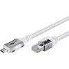 Goobay 74176 - adapter kablowya sieciowego USB 3.1 Typ C Gigabit Ethernet 2 m - Karta sieciowa - 1.000 Mbps (74176)