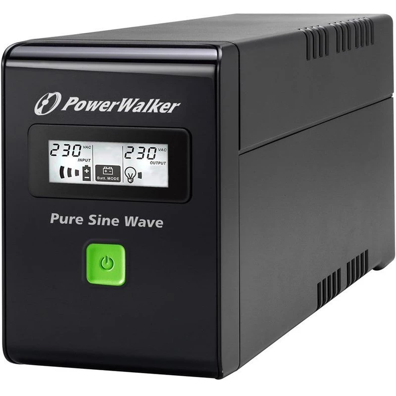 PowerWalker VI 800 SW FR zasilacz awaryjny (UPS) Line-Interactive 0.8 kVA 480 W 2 gniazda wyjściowe