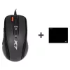 Mysz gamingowa A4Tech X-7120 USB Type-A symetryczna 2000 DPI, 3 ms, przewodowa, czarna