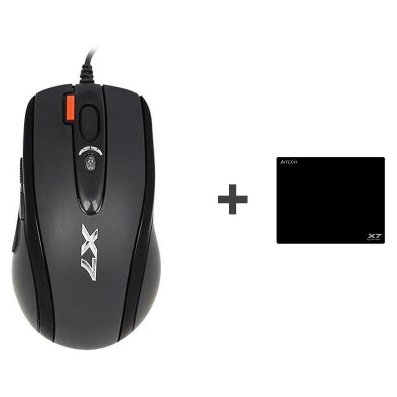 Mysz gamingowa A4Tech X-7120 USB Type-A symetryczna 2000 DPI, 3 ms, przewodowa, czarna
