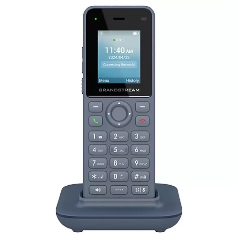 Grandstream Networks WP816 Telefon IP Antracytowy 2 linie LCD Wi-Fi