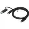 Lenovo 4X90U90618 kabel USB USB 3.2 Gen 1 (3.1 Gen 1) 1 m USB A/USB C USB C czarny