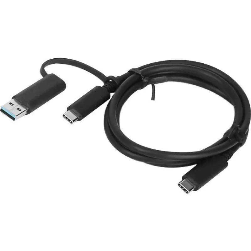 Lenovo 4X90U90618 kabel USB USB 3.2 Gen 1 (3.1 Gen 1) 1 m USB A/USB C USB C czarny