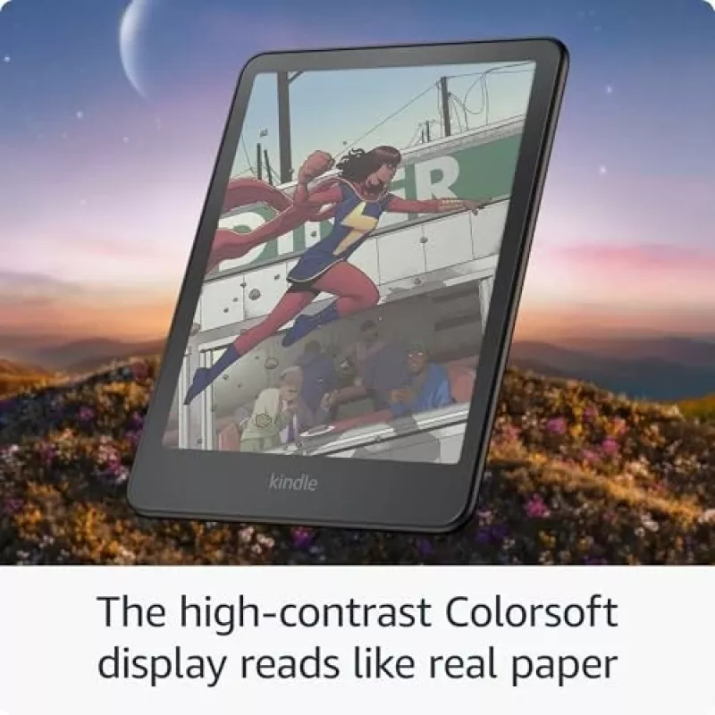 Czytnik e-booków Amazon Kindle Colorsoft Signature Edition 7 cali 32 GB Wi‑Fi ładowanie bezprzewodowe, wodoszczelność IPX8, czarny