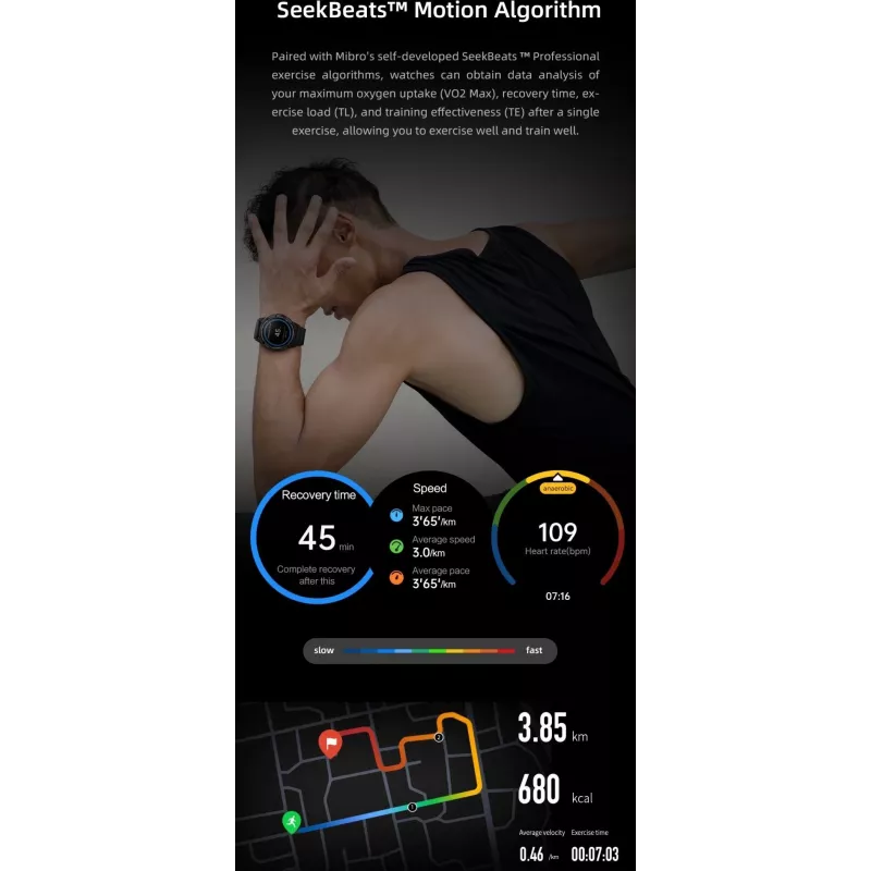 Smartwatch MiBro GS Active Rose Gold MIBAC_GS-Active/GD