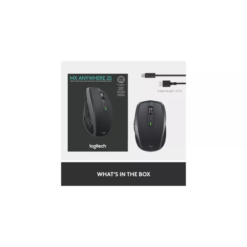 MX Anywhere 2S Wireless mysz/Graphite - BT - N/A