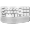Klawiatura Logitech Wave Keys dla Mac QWERTZ Niemiecka Biała
