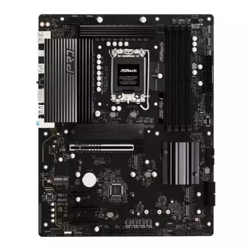 Płyta główna ASRock Z890 Pro-A ATX — chipset Intel Z890, LGA 1851, DDR5, 4x DIMM, 256 GB, 2.5Gb LAN, PCIe Gen5