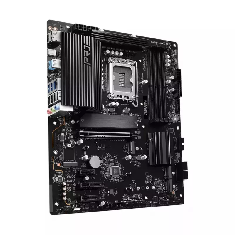 Płyta główna ASRock Z890 Pro-A ATX — chipset Intel Z890, LGA 1851, DDR5, 4x DIMM, 256 GB, 2.5Gb LAN, PCIe Gen5
