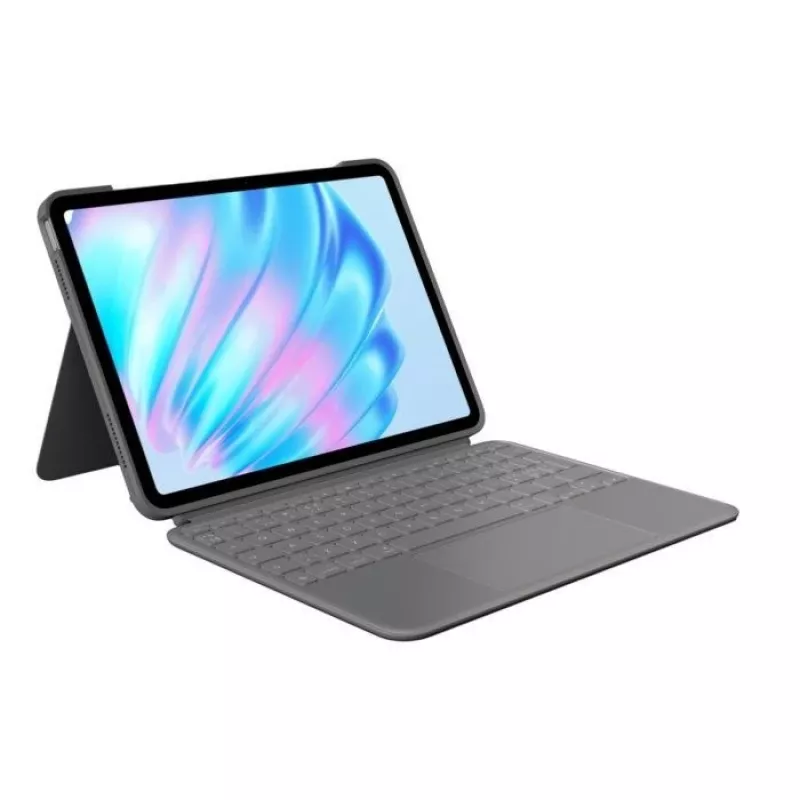 Klawiatura Logitech Combo Touch QWERTY duńska fińska norweska szwedzka Smart Connector szara