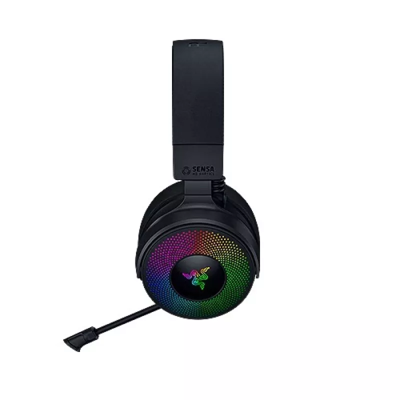 Zestaw słuchawkowy Razer Kraken V4 Pro, przewodowy i bezprzewodowy, pałąk, gaming, USB Type-A, Bluetooth, czarny