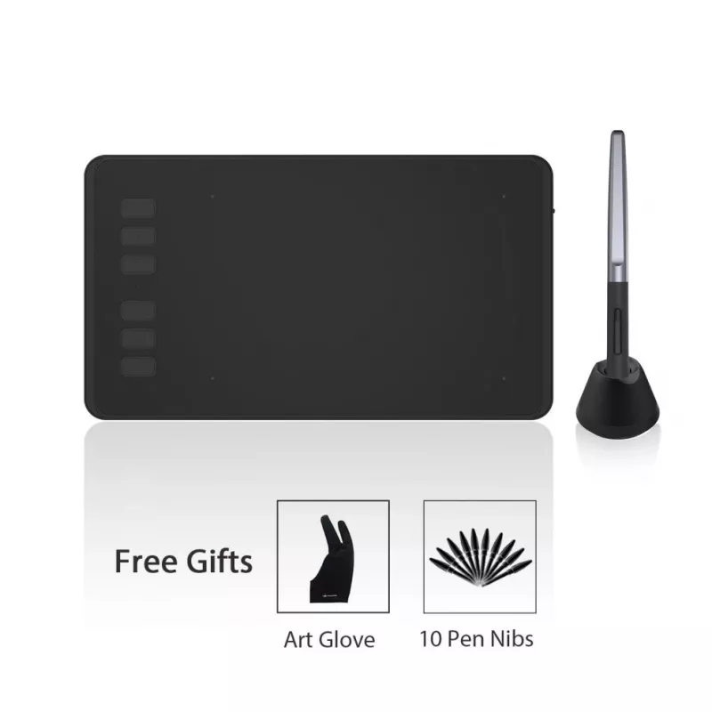 Tablet graficzny HUION H640P 5080 lpi 160 x 99 mm USB Czarny