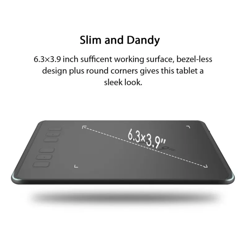 Tablet graficzny HUION H640P 5080 lpi 160 x 99 mm USB Czarny