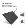 Tablet graficzny HUION H640P 5080 lpi 160 x 99 mm USB Czarny