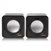 2-drożny głośnik PC Audiocore AC870 B — 3 W RMS, przewodowe zasilanie USB, wejście 3,5 mm, kanały 2.0