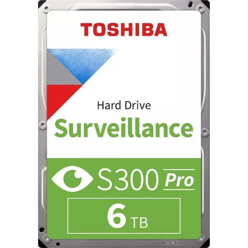 Toshiba S300 Pro Surveillance wewnętrzny dysk twardy 6 TB 7200 RPM 512 MB 3.5 Serial ATA III
