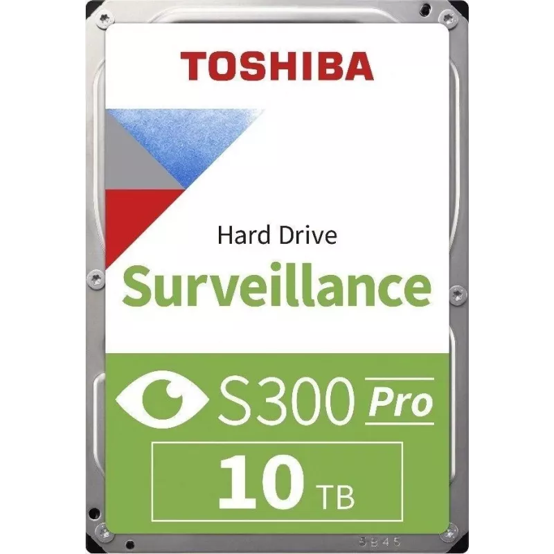 Toshiba S300 Pro Surveillance wewnętrzny dysk twardy 10 TB 7200 RPM 512 MB 3.5 SATA III