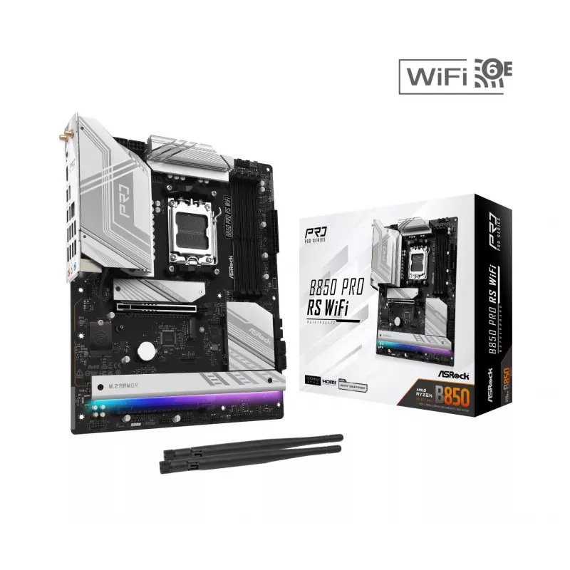 ASRock B850 Pro RS WiFi AM5 ATX Płyta Główna