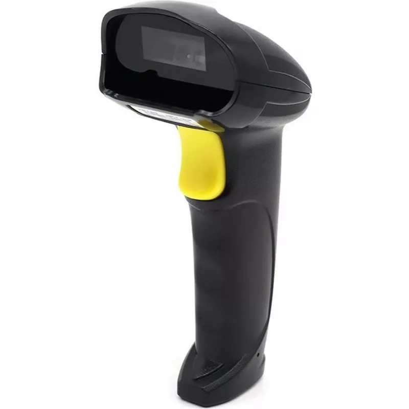 Przewodowy ręczny skaner kodów kreskowych 1D/2D QOLTEC 50853 — USB, obudowa ABS, kabel 1,65 m, 97×65×167 mm, 105 g