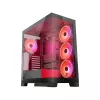 Obudowa PC MODECOM Volcano SPACE APEX ARGB Midi Tower, hartowane szkło, USB-C, obsługa ATX/microATX/Mini-ITX, GPU do 430 mm, chłodzenie CPU do 180 mm