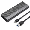 Qoltec obudowa na dysk SSD M.2 SATA (NGFF), USB-C