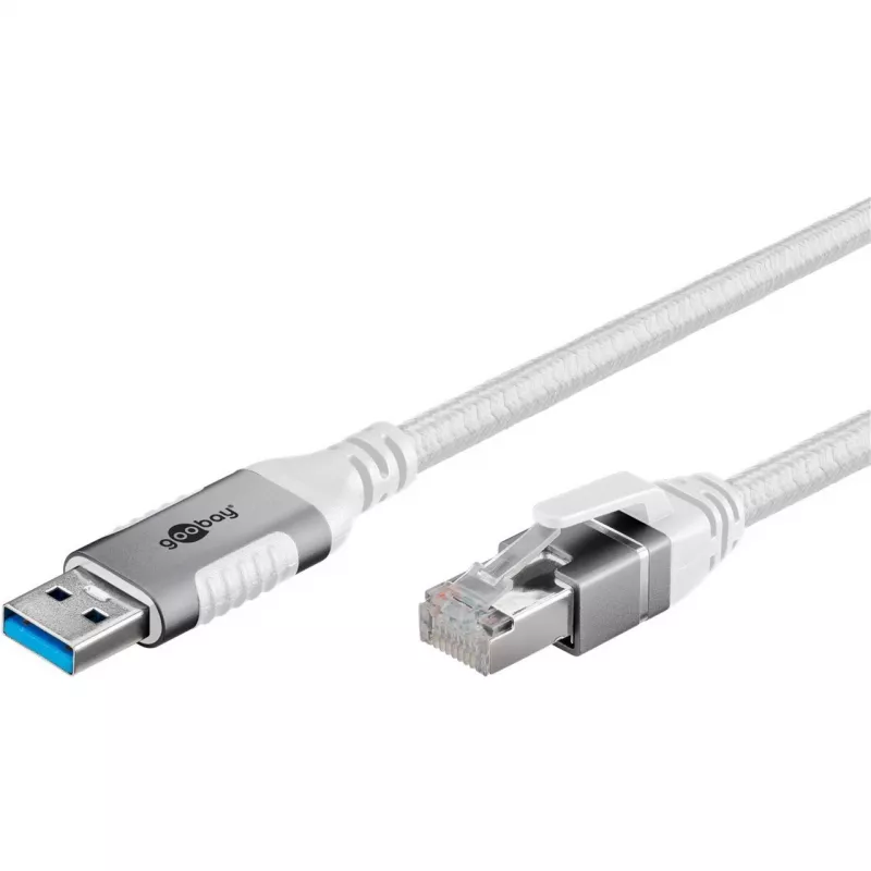 Goobay 74160 - adapter kablowya sieciowego USB 3.0 Typ A Gigabit Ethernet 3 m - Karta sieciowa - 1.000 Mb/s (74160)