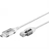 Goobay Ethernet-Cable USB-C 3.1 do RJ45 cienki 3 m - łączy router, modem lub (74388)