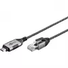 Goobay Ethernet-Cable USB-C 3.1 to RJ45 cienki 3 m - connects router, modem or (74404)