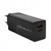 Qoltec 52382 GaN POWER PRO ładowarka | 1xUSB typu C | 1xUSB A | 100W | 5-20V | 1.5-5A | PD | Czarny