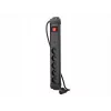 Listwa zasilająca LANBERG SP1 1,5m — 5x gniazd PL, Czarna