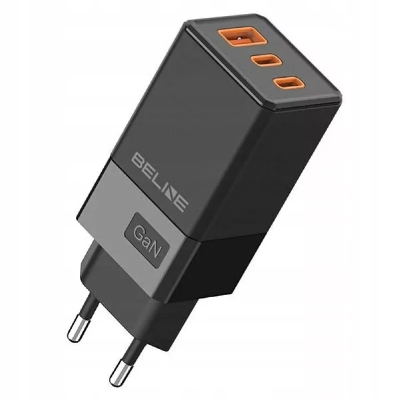 Ładowarka Beline BELI02750 65W GaN z 2×USB-C i 1×USB-A