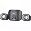 Głośniki komputerowe 2.1 DEFENDER V13 — 11W RMS (6W satelity, 5W subwoofer), zasilanie USB, wejście 3,5 mm, czarne