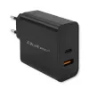 Qoltec 52381 Super Quick PD charger | 1xUSB-C | 1xUSB | 90W | 5-20V | 2.4-4.35A | Czarny