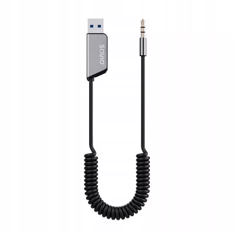 Adapter AUX Savio TR-16 z funkcją głośnomówiącą, Bluetooth 5.3, Google Assistant/Siri