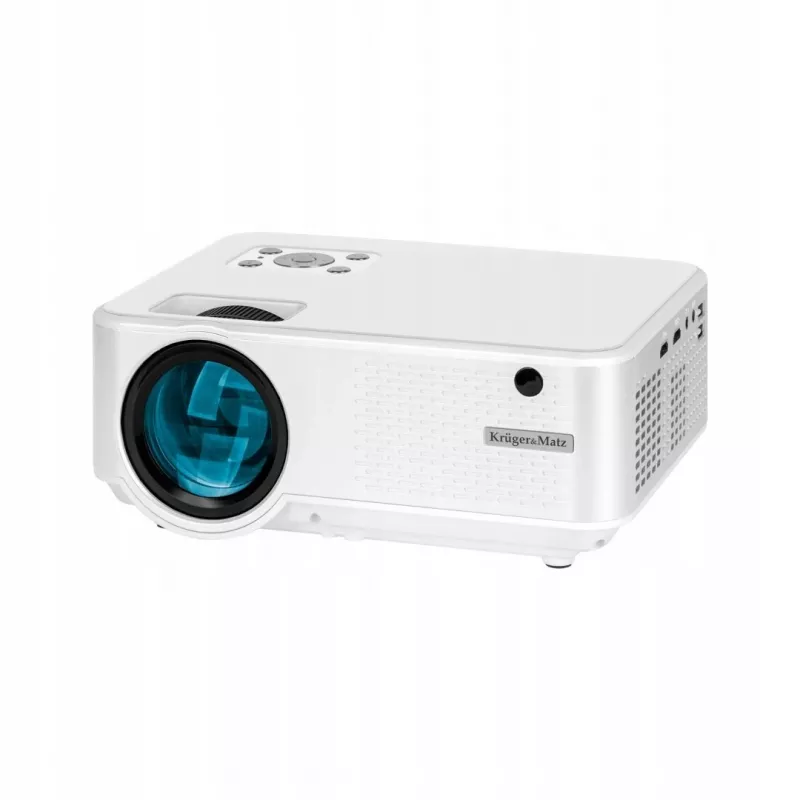Projektor standardowego rzutu kruger & matz V-LED20 FullHD 1080p 1920x1080, LED, rzut 1.4:1, ekran 15–150 cali, Bluetooth, głośnik 3W