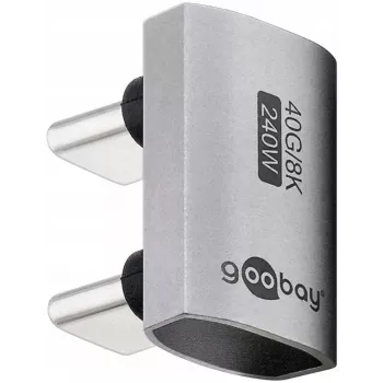 USB-C Adapter Goobay 74446 srebrny niklowo/złote styki